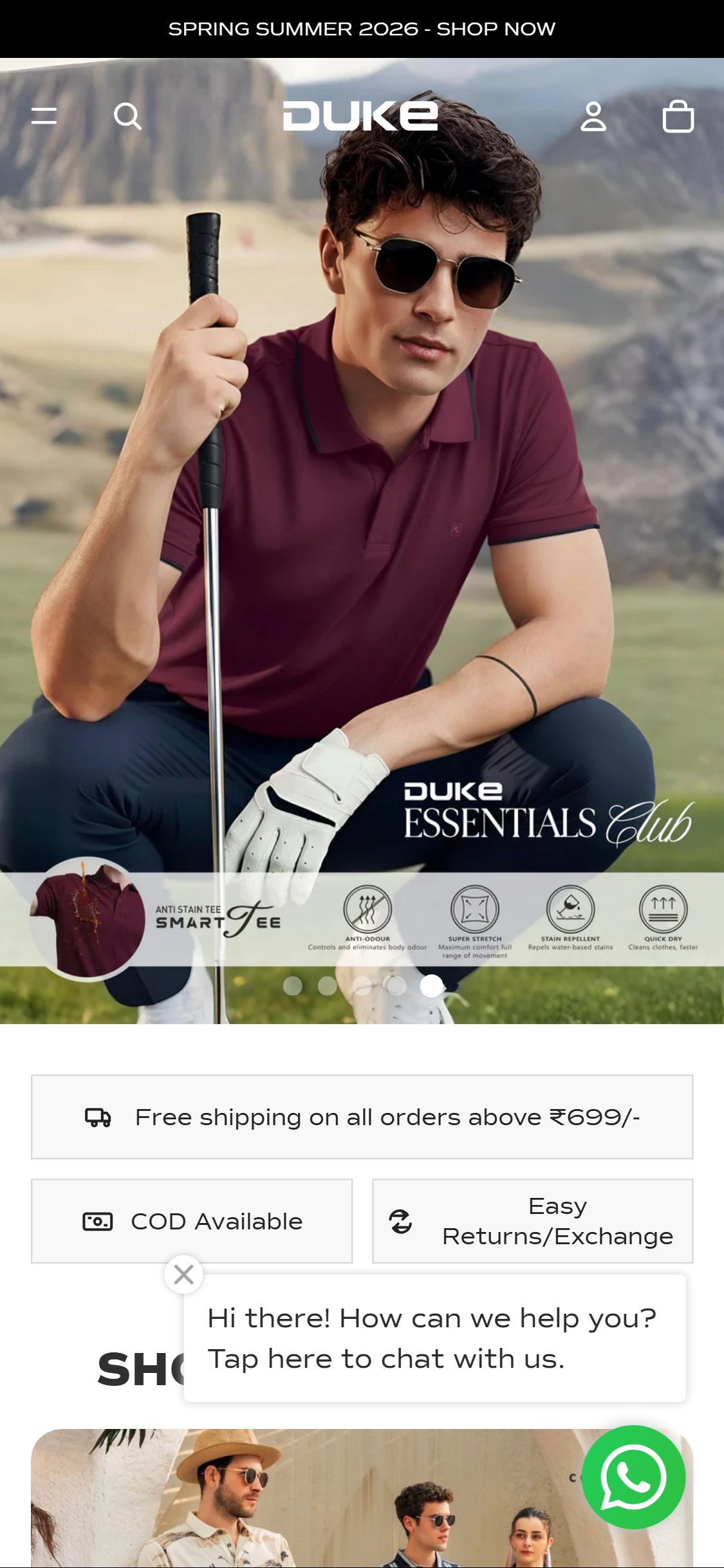 Duke India â€” Announcement bar (generic seasonal message only)